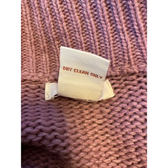 Sundance Mauve Sweater Cross Cross Sleeve Lambs wool Blend M Medium - Picture 5 of 5